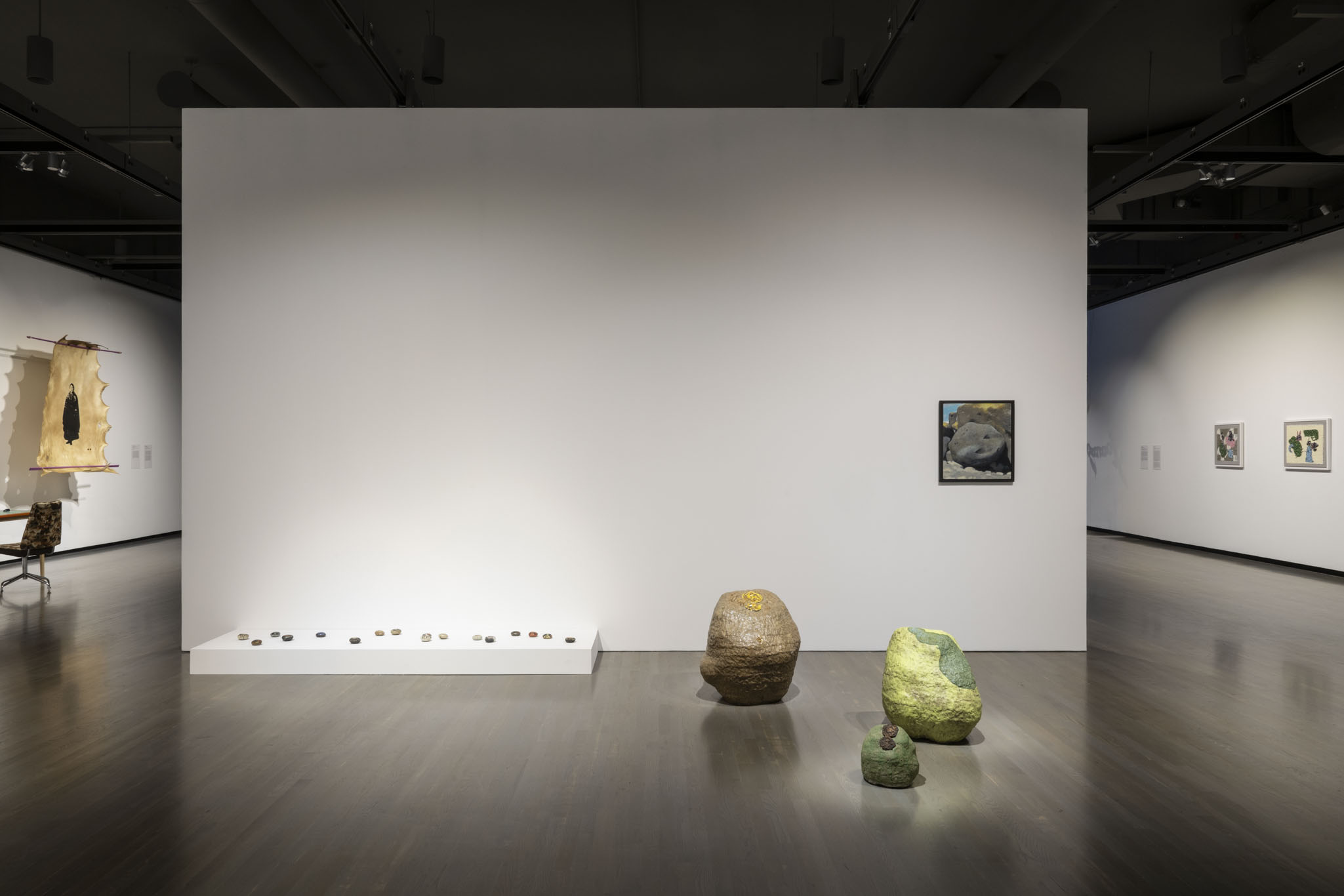 Installation view of Elliptical Lineages, Walter Phillips Gallery, Banff Centre for Arts and Creativity, 2025. Photo: Rita Taylor.