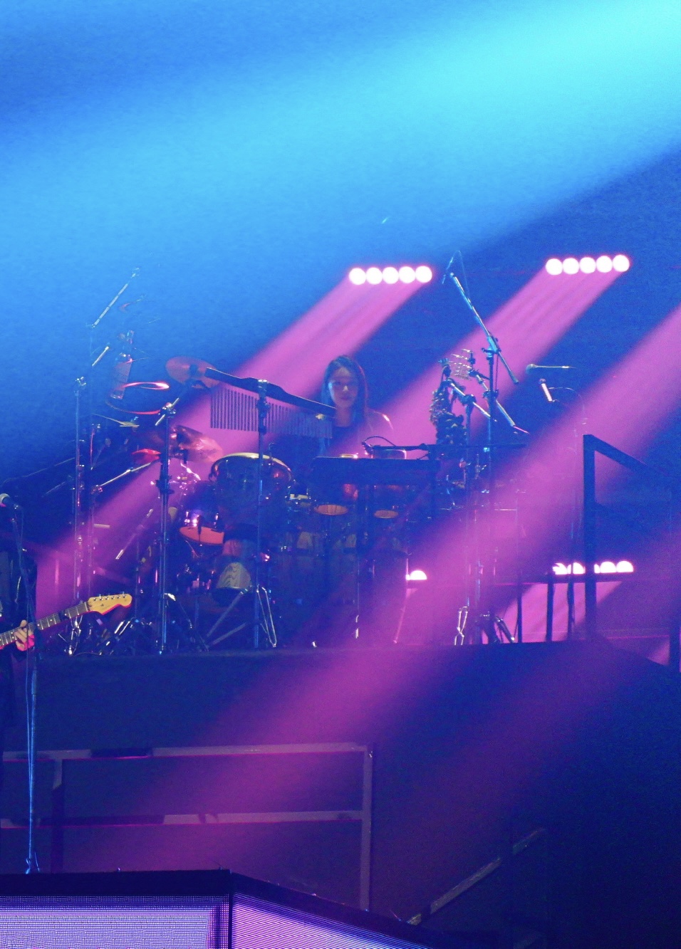 concert shot of percussion set up