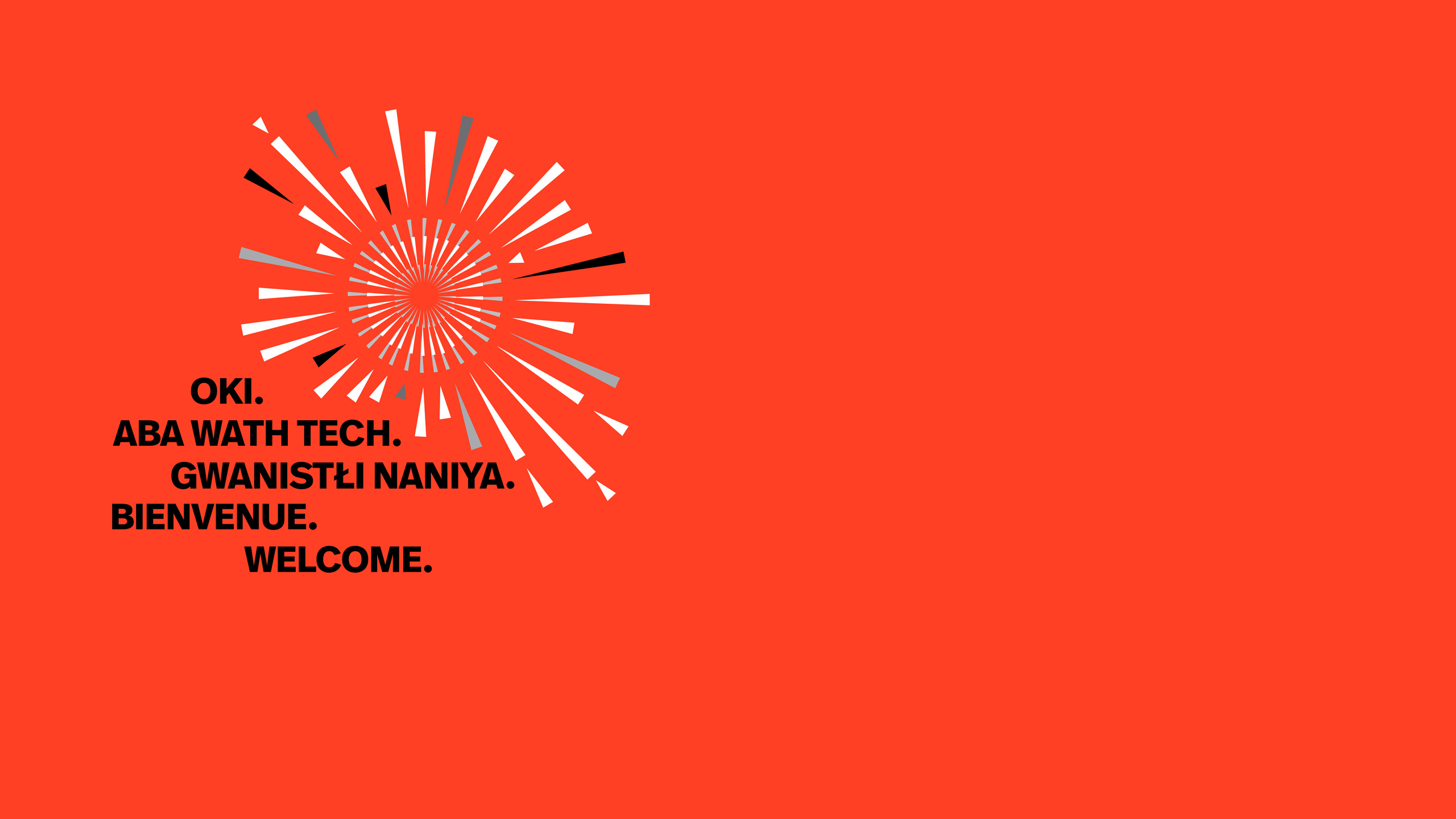 Indigenous Peoples Day graphic with red background.