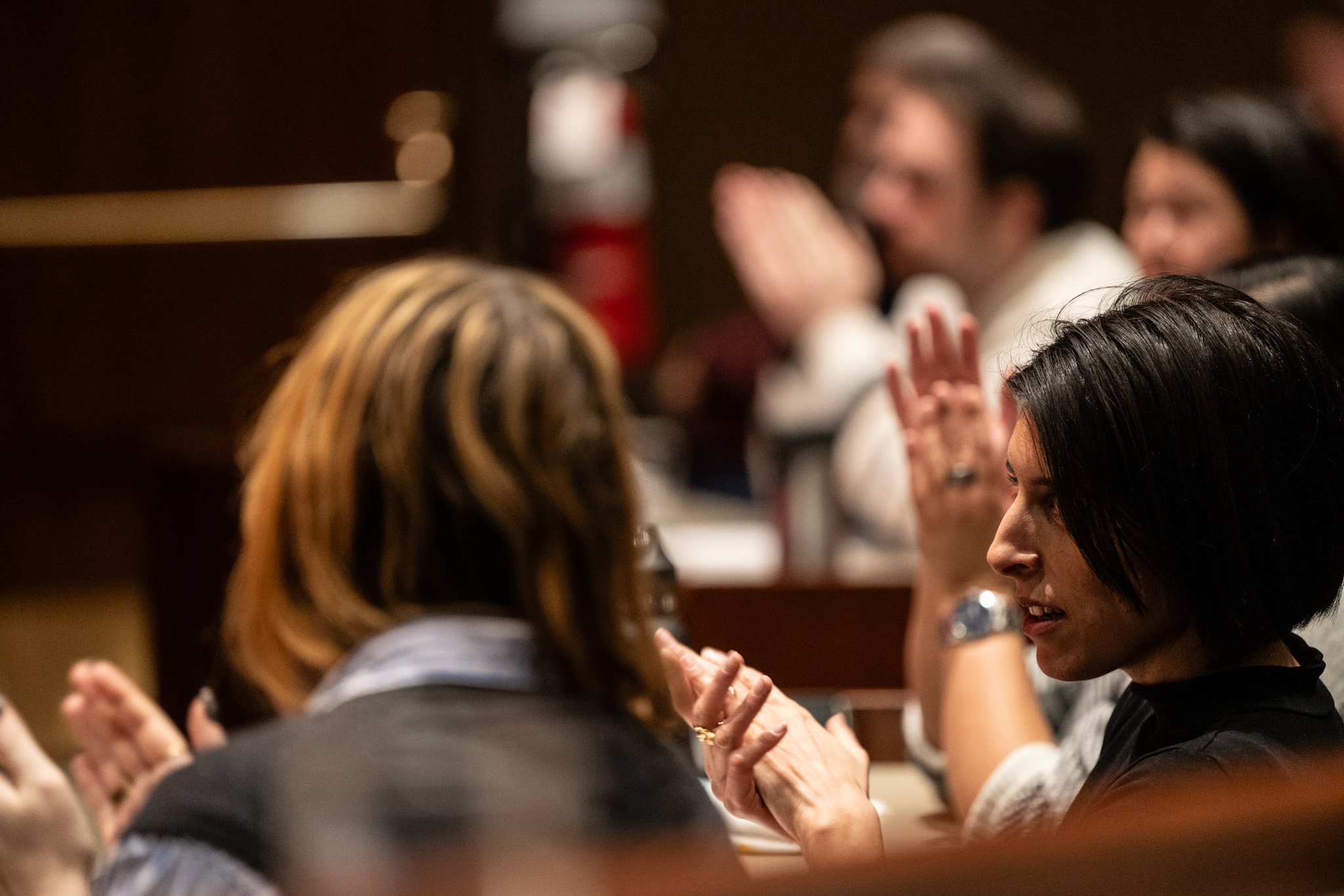 Image of audience clapping