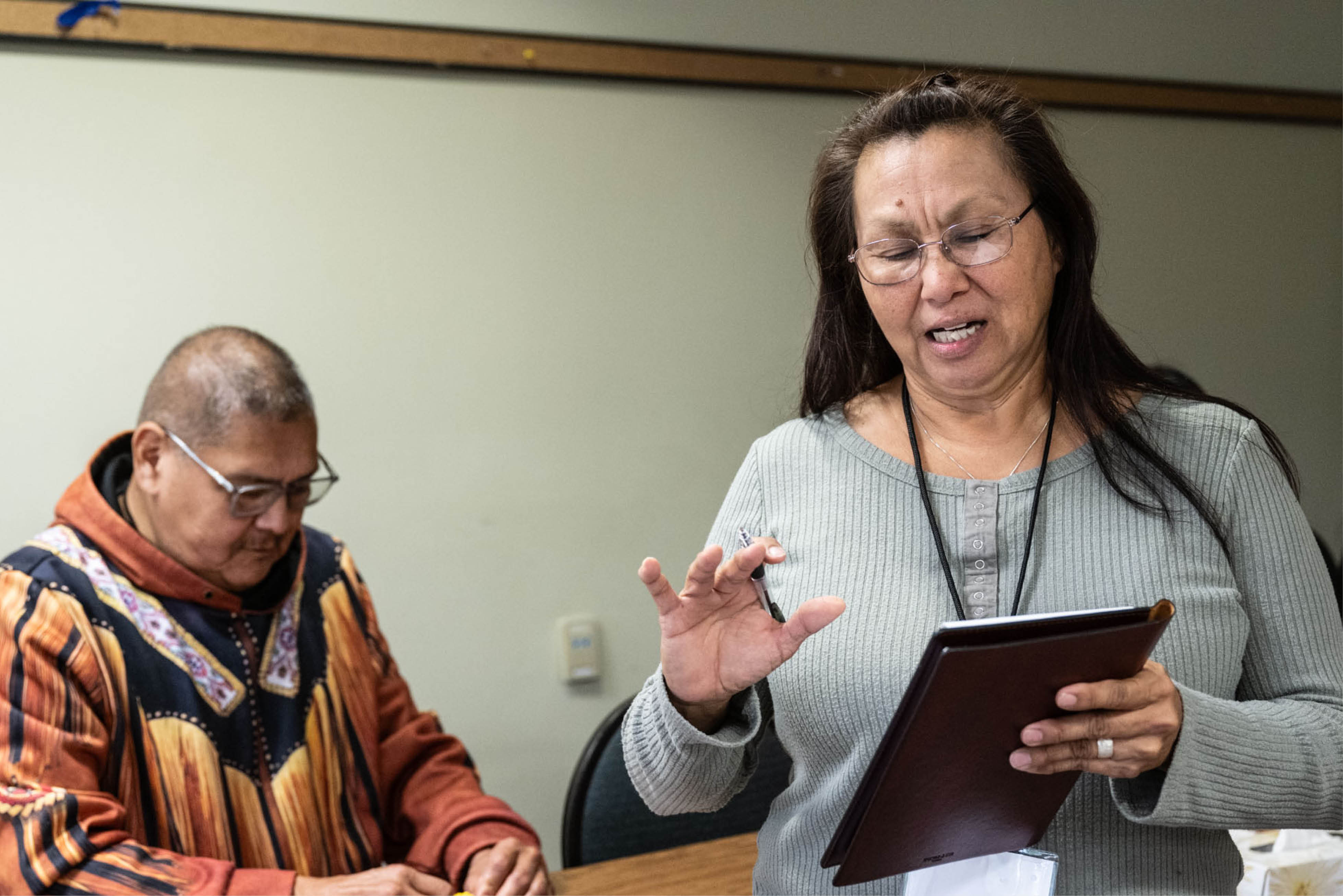 Participants in an Indigenous Leadership course at Banff Centre