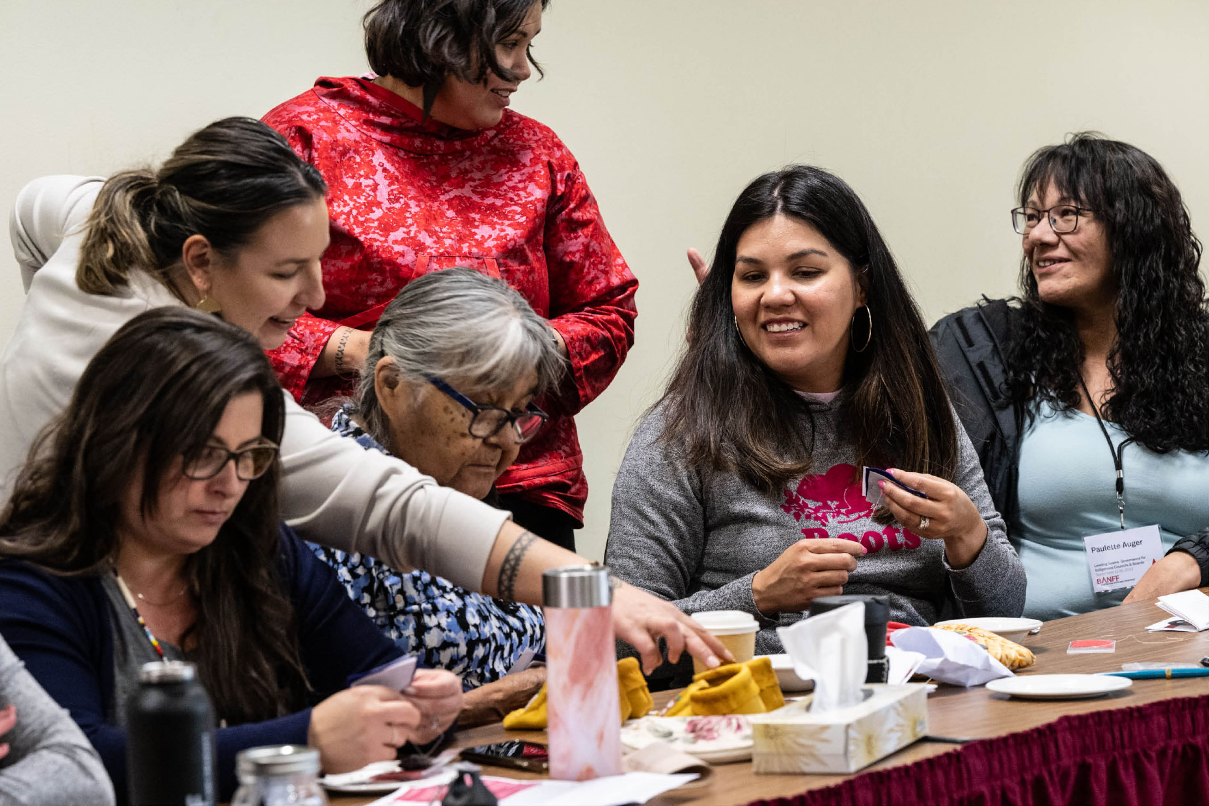 Participants in an Indigenous Leadership course at Banff Centre