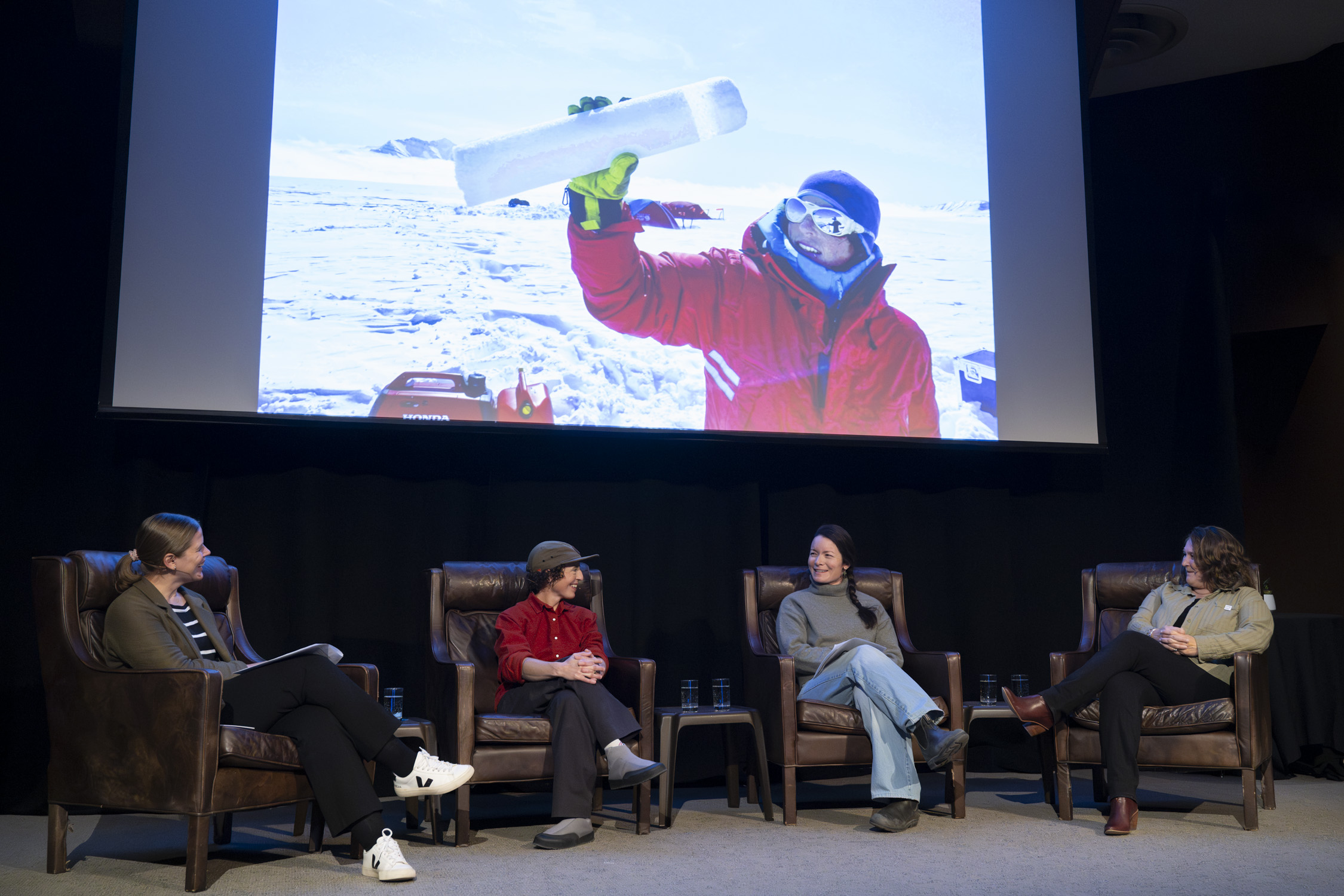 Colette Derworiz in conversation with Dr. Alison Criscitiello, Jocelyn Hirose, and Dr. Corinne Schuster-Wallace