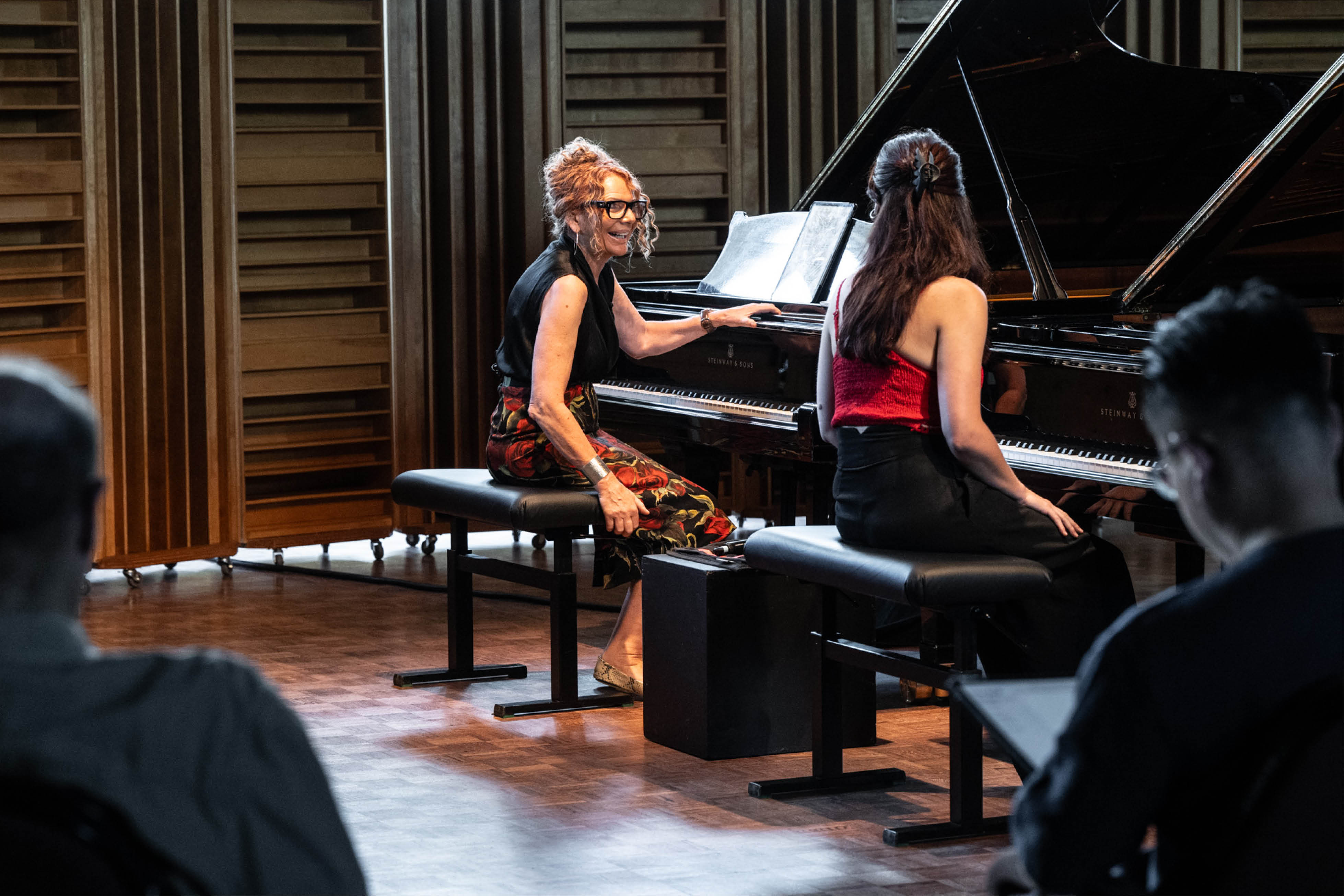 Élisabeth Pion (piano), Joanna MacGregor CBE (piano). Photo by Rita Taylor.