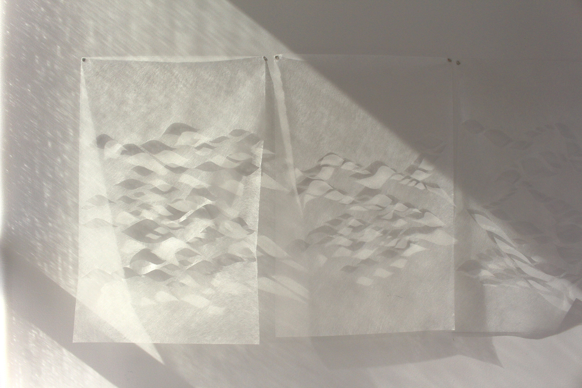 Eloise Plamondon-Page's artwork titled geotextile installation