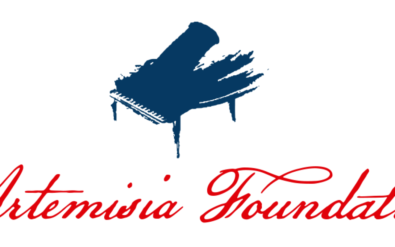 Artemesian Foundation logo featuring stylised piano