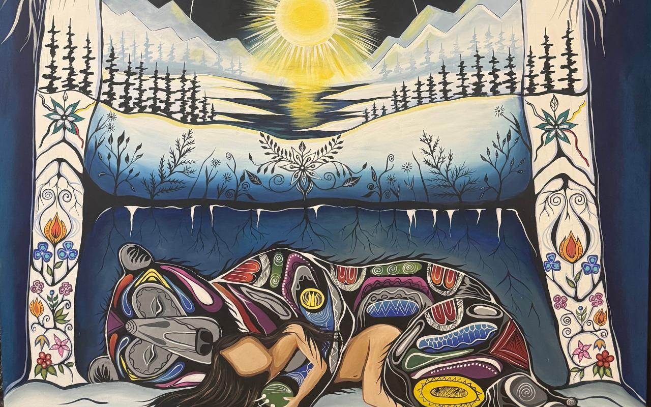 Painting of While Mother Earth Sleeps