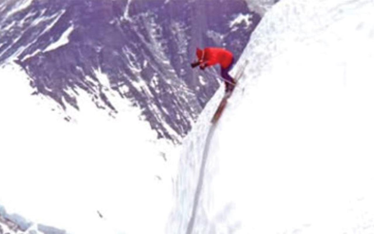 From the film The Man Who Skied Down Everest (1976)