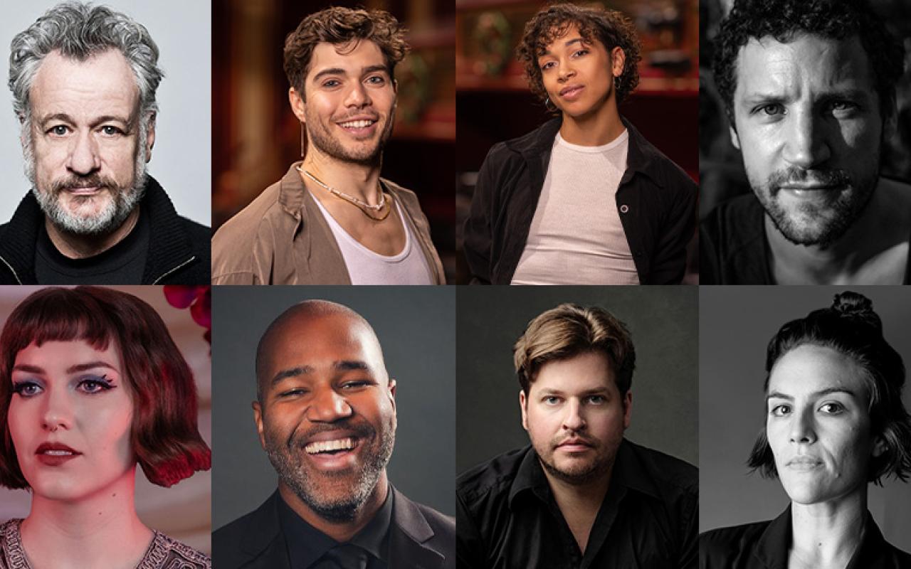 Faculty of Fuse (top to bottom, left to right): John de Lancie, Keaton Hentoff‑Killian, Isabella Diaz, Malo Lacroix, Laura Hickli, Daniel Bartholomew-Poyser, Alex Clark, and Bridie Hooper.