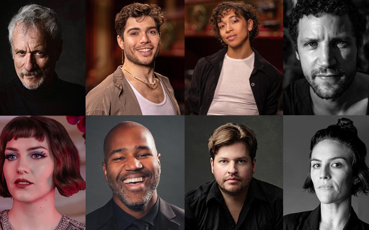 Faculty of Fuse (top to bottom, left to right): John de Lancie, Keaton Hentoff‑Killian, Isabella Diaz, Malo Lacroix, Laura Hickli, Daniel Bartholomew-Poyser, Alex Clark, and Bridie Hooper.