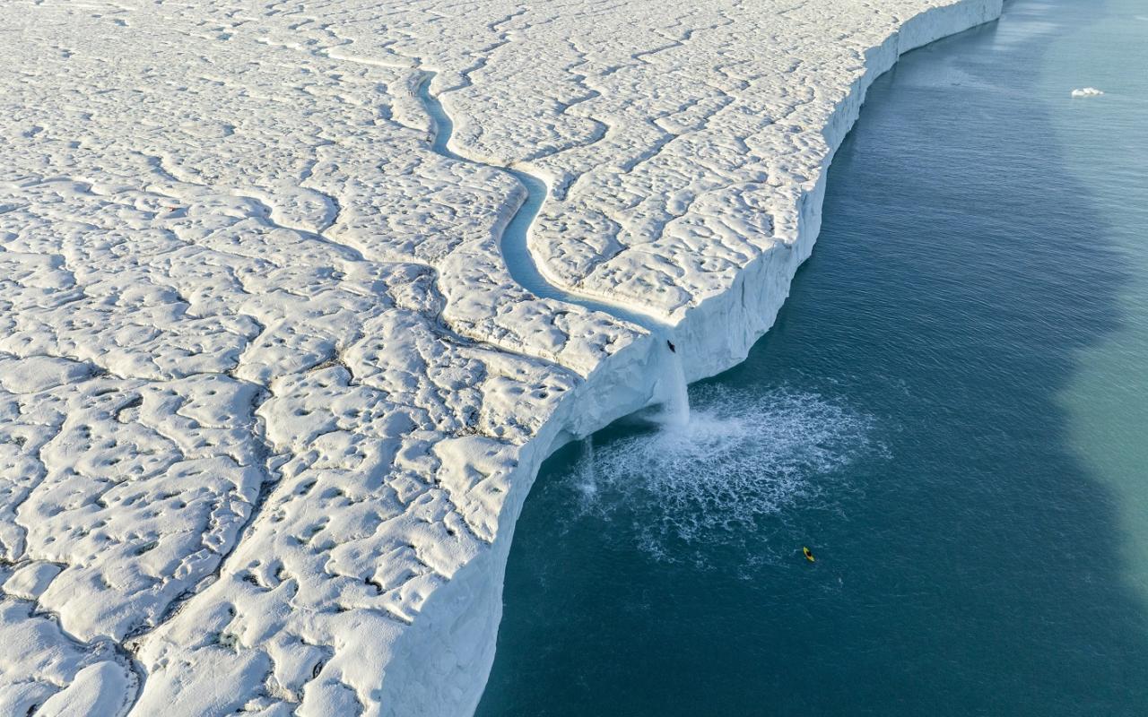 From the film Ice Waterfalls, photo by David Sodomka