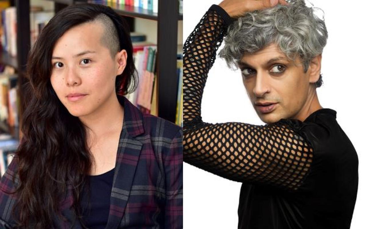 Image of Program faculty Kim Fu (left) and Kazim Ali (right)