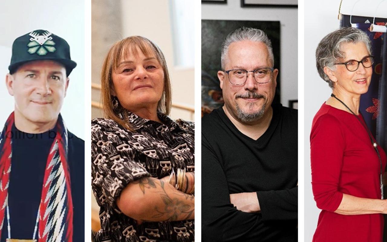 Images of Jason Baerg, photo courtesy of The High Commission of Canada to the UK; Liz Barron, David Garneau, and Daphne Boyer, photos courtesy of the artists.