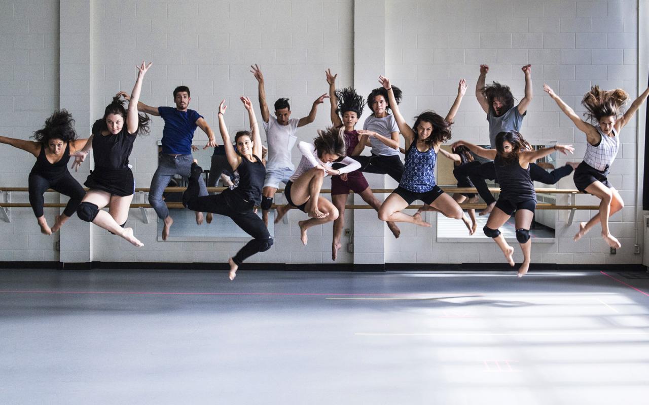 Fine arts dancers performing at Banff Centre