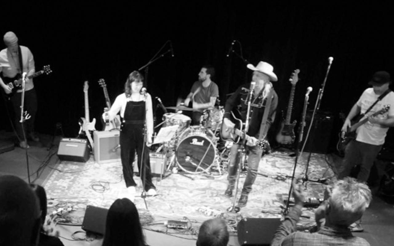 The Ramblin’ Hey Ho Ha’s performing on stage