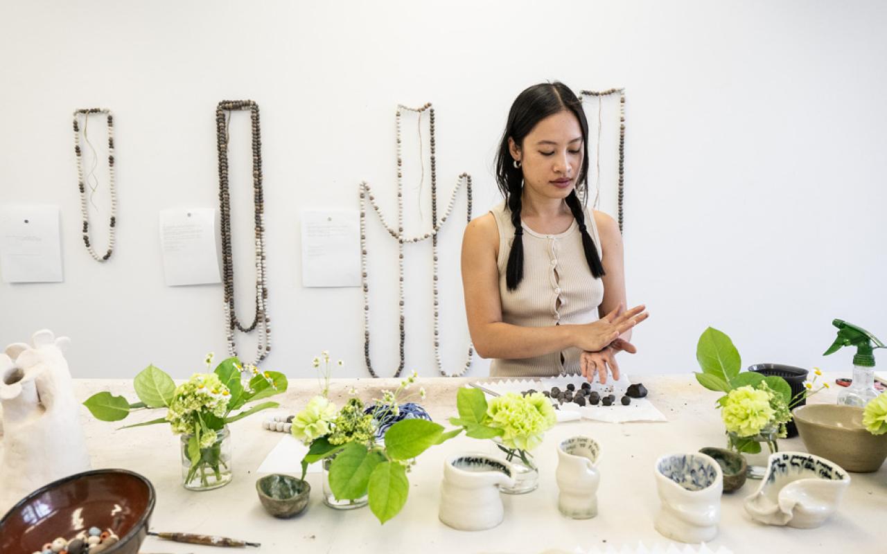 Thao Nguyen, Get LIT! Language, Image, Text, Banff Centre 2024. Photo by Rita Taylor. 