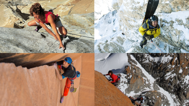 (l to r) Lynn Hill, Jeremy Jones, Sonnie Trotter and Catherine Destivelle headline the 2016 Banff Mountain Film and Book