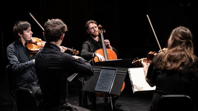 Opus13 performs on stage at the 14th Banff International String Quartet Competition