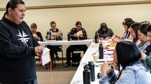 Participants in an Indigenous Leadership course at Banff Centre