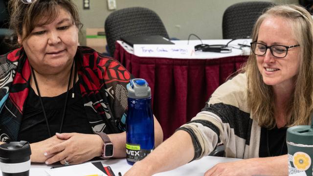 Participants in an Indigenous Leadership course at Banff Centre