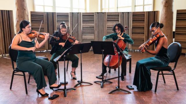 Calista Quartet; Annamaria Vasmatzidis, violin; May Tang, violin; Harper Randolph, viola; Adalus Low-Manzini, cello. Rit