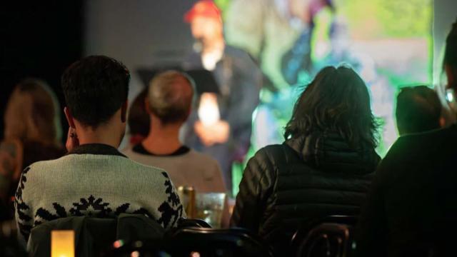 Photo of people at CLVB '33 Mountain Culture literary reading