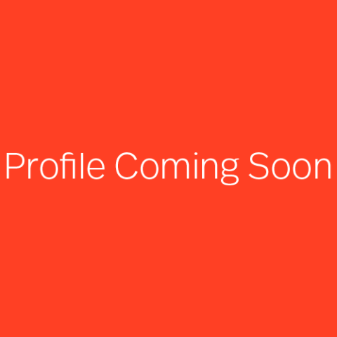 Simple red background with white text 'Profile coming soon.'