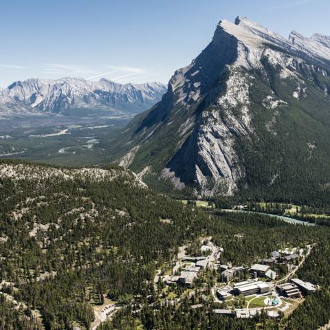 Aerial view of the Banff Centre