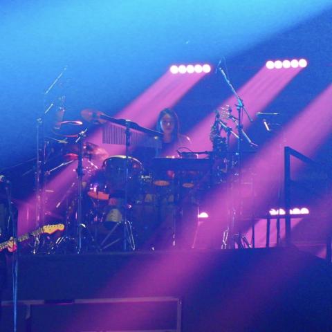 concert shot of percussion set up