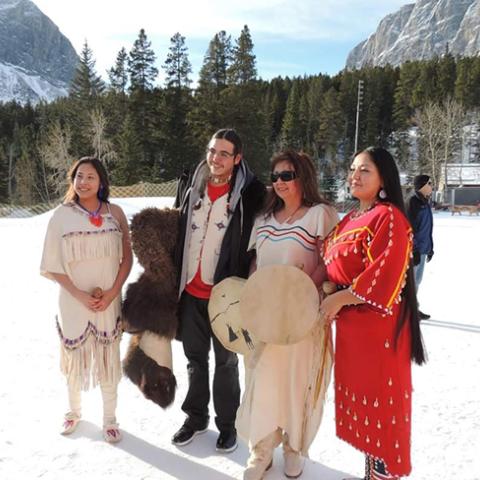 Olivia Tail Feathers and the ‘Kainai Grassland Singers’
