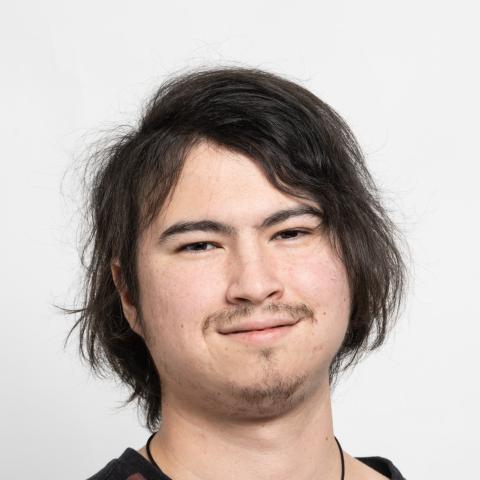 Man with striped shirt