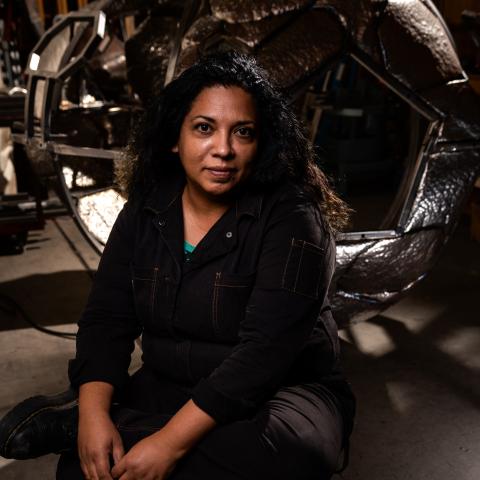 photo of Beatriz Cortez in her studio